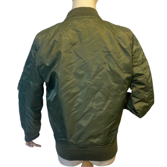 Olivaceous Bomber Jacket. Size small. - Picture 2 of 7